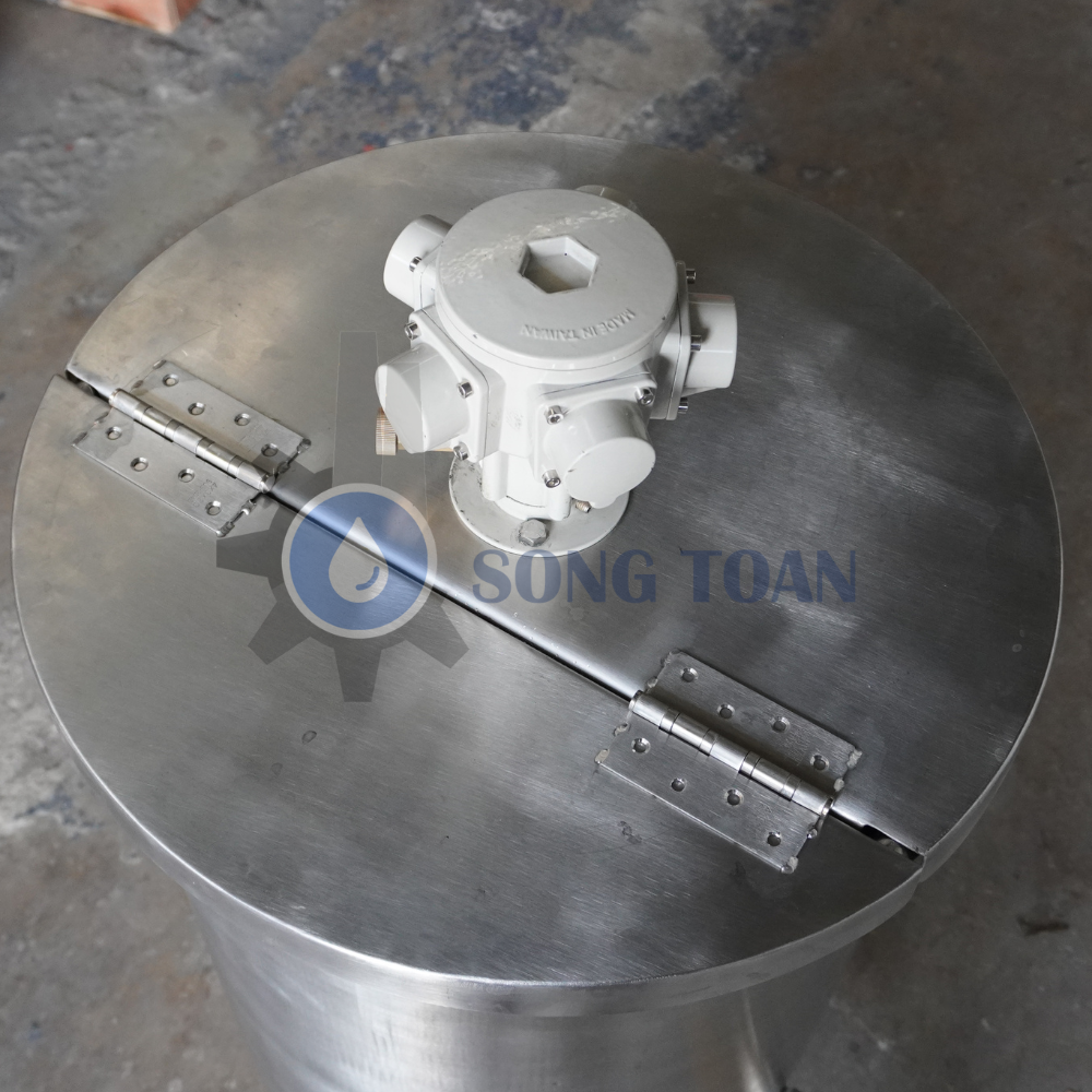 bồn khuấy 100 lít 1-2 Hp hơi khí nén